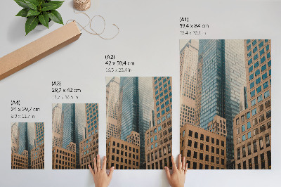 Poster Moderne Wolkenkratzer geometrische Formen Eleganz