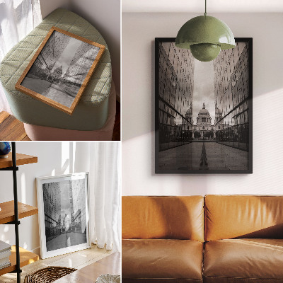 Poster Symmetrie moderner und klassischer Architektur