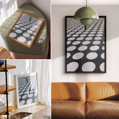 Poster Geometrische Muster, Schwarz-Weiß-Kontrast