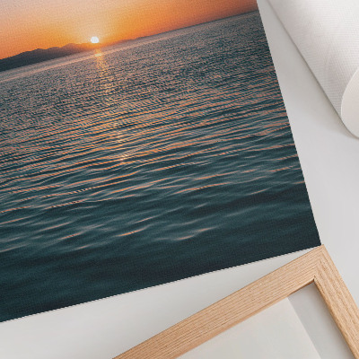 Poster Sonnenuntergang über dem Wasser, eine überaus harmonische Landschaft