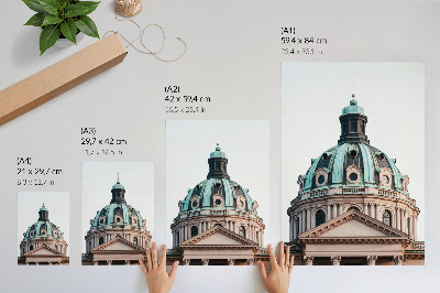 Kunstdruck leinwand Beeindruckende Kuppeldetails, klassische Architektur