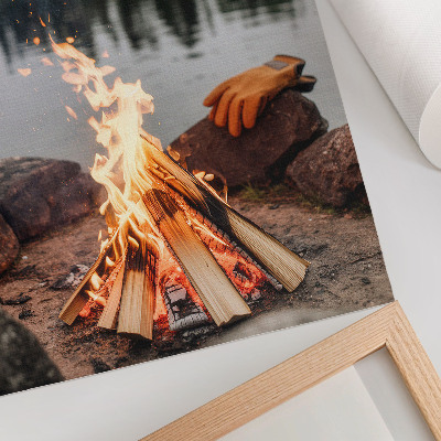 Wandposter Lagerfeuersee, Waldsteine, Erholung, Natur