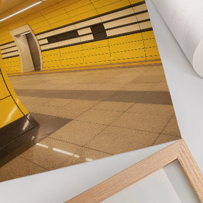 Poster Helle, dynamische Muster, futuristischer, harmonischer Raum