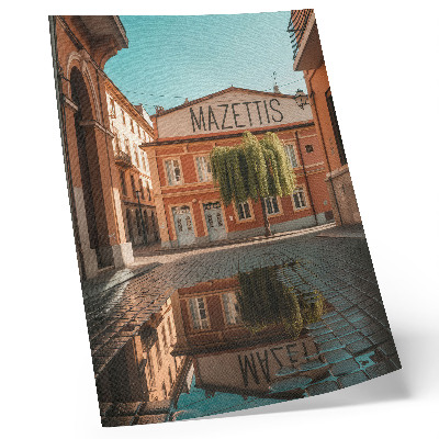 Wandposter Warme Farben spiegeln sich in der urbanen Architektur wider