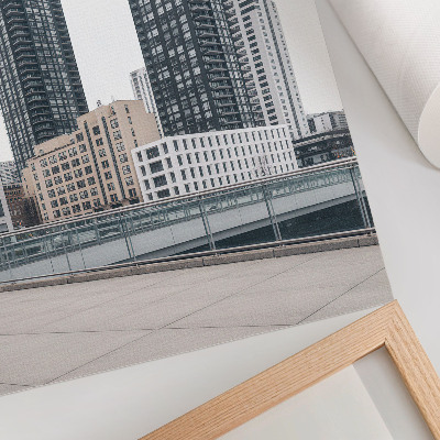 Wandposter Moderne Wolkenkratzer, Reinheit im Minimalismus