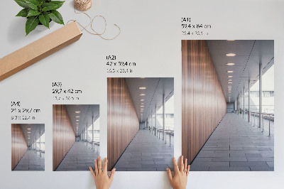 Kunstdruck leinwand Moderne Korridorlichtsymmetrie