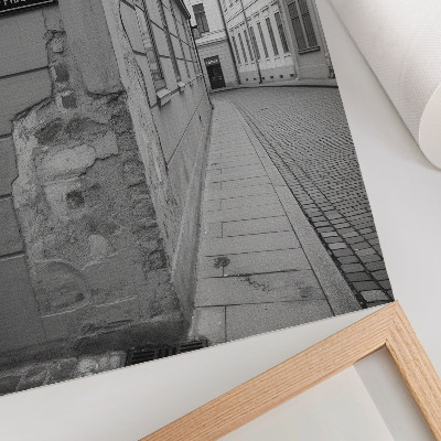 Wandposter Fassaden alter Gebäude, architektonische Details