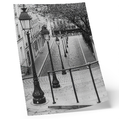 Wandposter Charmante Laternen, wunderschöne Architektur, Straße
