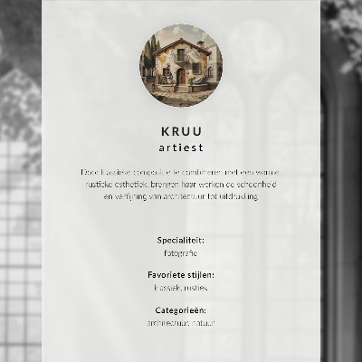 Kunstdruck leinwand Ein warmes Haus, Bäume, eine Steinmauer, eine friedliche Atmosphäre