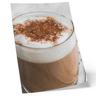 Kunstdruck leinwand Kaffee mit Schaum, warme Farben, Harmonie