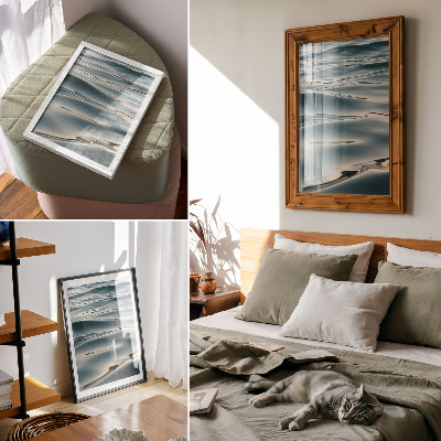 Wandposter Ruhige Wellen, Harmonie, Frieden, Sanftheit, Entspannung