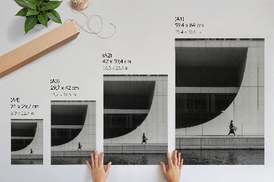 Poster Moderne Schlichtheit, kühne Geometrie, harmonisches Monochromie