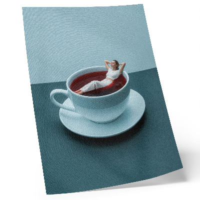 Poster Eine surreale Tasse Entspannung