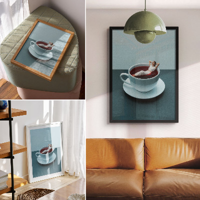 Poster Eine surreale Tasse Entspannung