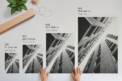 Wandposter Moderne Architektur mit geometrischen Linien