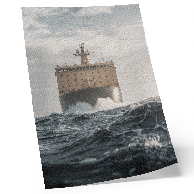 Kunstdruck leinwand Schiff auf See: Minimalismus, Harmonie und Majestät