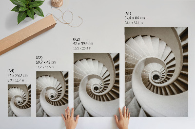 Wandposter Wendeltreppe moderne Architektur