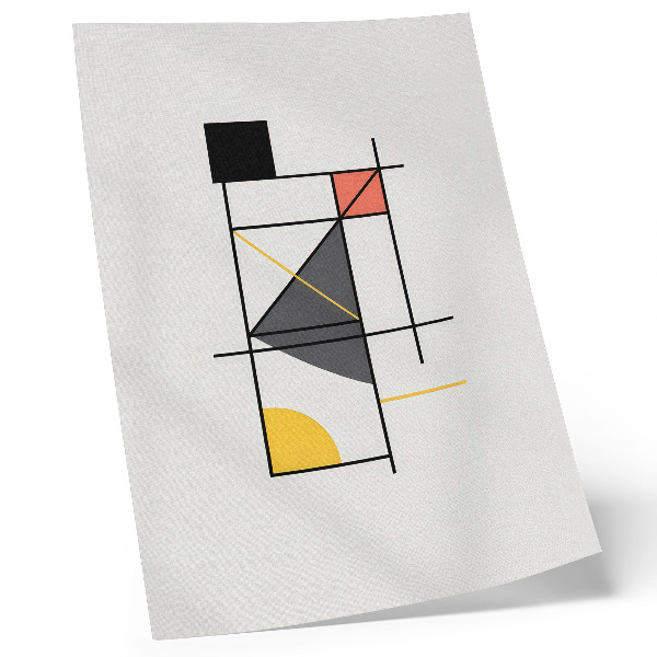Poster Geometrische Musterlinien formen modernen Stil