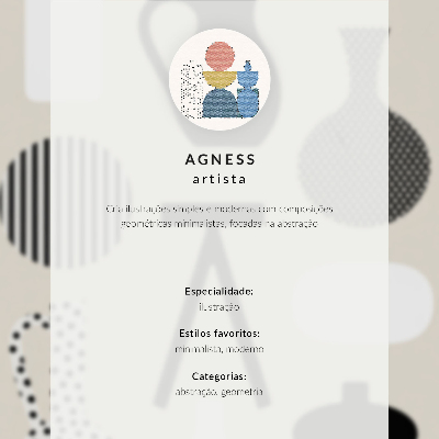 Poster Schwarze und weiße geometrische Muster auf beigem Hintergrund