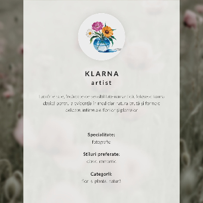 Wandposter Pastellblumen Eleganz Harmonie Sinnlichkeit