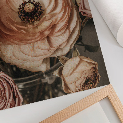 Wandposter Pastellblumen Eleganz Harmonie Sinnlichkeit