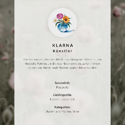 Wandposter Pastellblumen Eleganz Harmonie Sinnlichkeit
