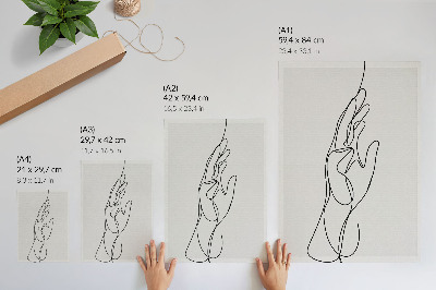 Wandposter Minimalistische, handgezeichnete Eleganz, Modernität