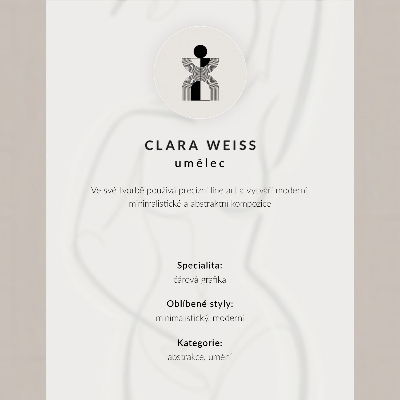 Wandposter Minimalistische, handgezeichnete Eleganz, Modernität