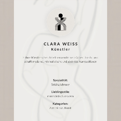 Wandposter Minimalistische, handgezeichnete Eleganz, Modernität