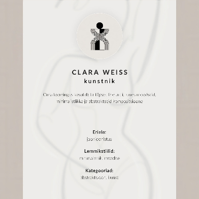 Wandposter Minimalistische, handgezeichnete Eleganz, Modernität