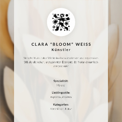 Poster Abstrakte Blume in Rot, Rosa und Orange
