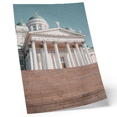 Wandposter Gebäude mit Säulen und eleganten architektonischen Details