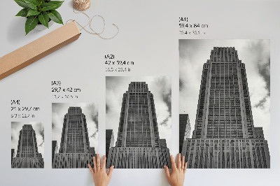 Poster Minimalistische Wolkenkratzer-Harmonie, Strenge
