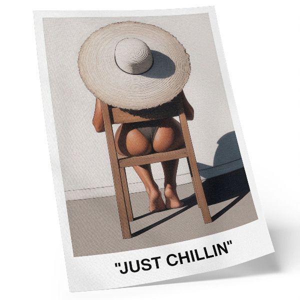 Poster Hut im minimalistischen Design für eine entspannende Atmosphäre