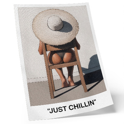 Poster Hut im minimalistischen Design für eine entspannende Atmosphäre