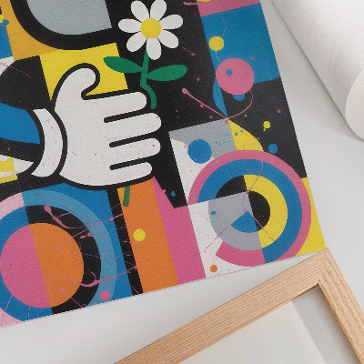 Poster Geometrische Abstraktion, leuchtende Farben, Kontraste