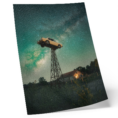 Kunstdruck leinwand Spektakuläre Seilbahn auf dem Turm