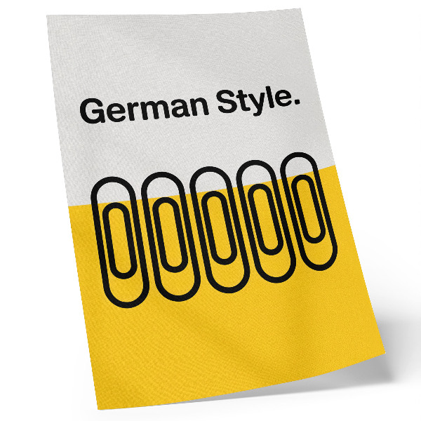 Wandposter Klare geometrische Linien und kontrastierende Farben