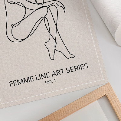 Poster Subtile Formenlinien, Eleganz und Harmonie