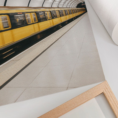 Wandposter Moderne U-Bahn, fließende Linien, dynamisch