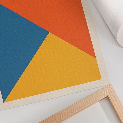 Kunstdruck leinwand Geometrische Formen, intensive Farben, moderne Atmosphäre