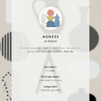 Poster Geometrische Architektur, Farben, Harmonie, Raum