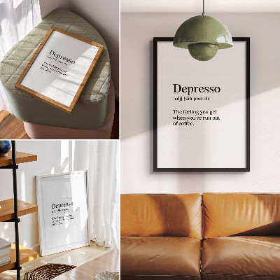 Kunstdruck leinwand Definition von Depression
