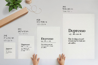 Kunstdruck leinwand Definition von Depression