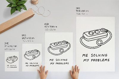 Kunstdruck leinwand Eine minimalistische Illustration mit Humor