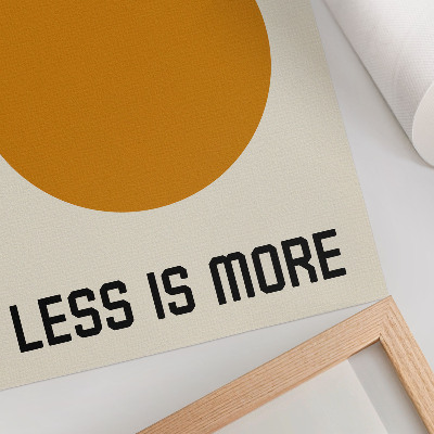 Poster Minimalismus-Kreis, Bauhaus-Creme-Hintergrund