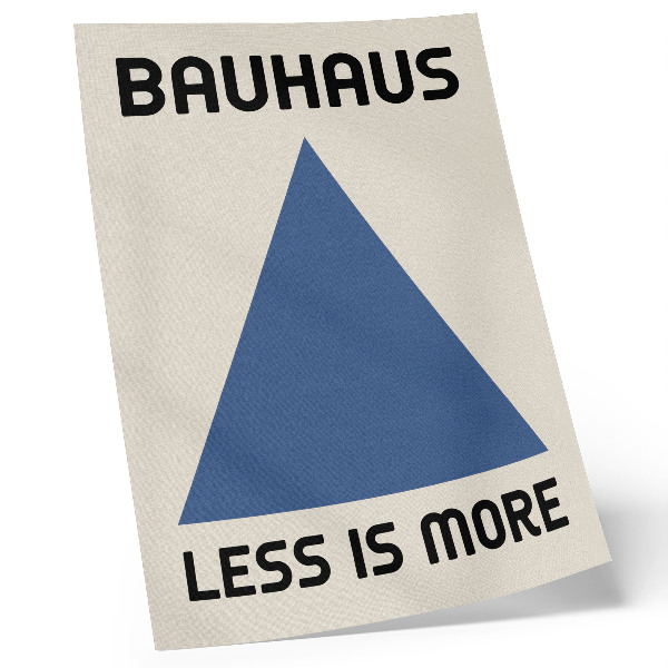 Wandposter Der Bauhaus-Stil zeichnet sich durch geometrische Schlichtheit aus.