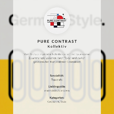 Wandposter Der Bauhaus-Stil zeichnet sich durch geometrische Schlichtheit aus.