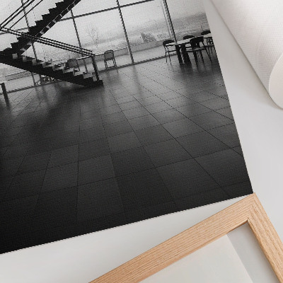 Poster Moderne Treppen, geometrische Eleganz