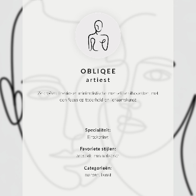 Wandposter Minimalistische Frauenumrisskomposition Eleganz